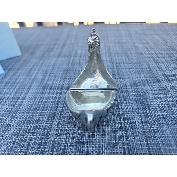 Metal Morphosis By Kaycee Binns Pewter Chicken Salt & Pepper Holder Spoons - Picture 9 of 14